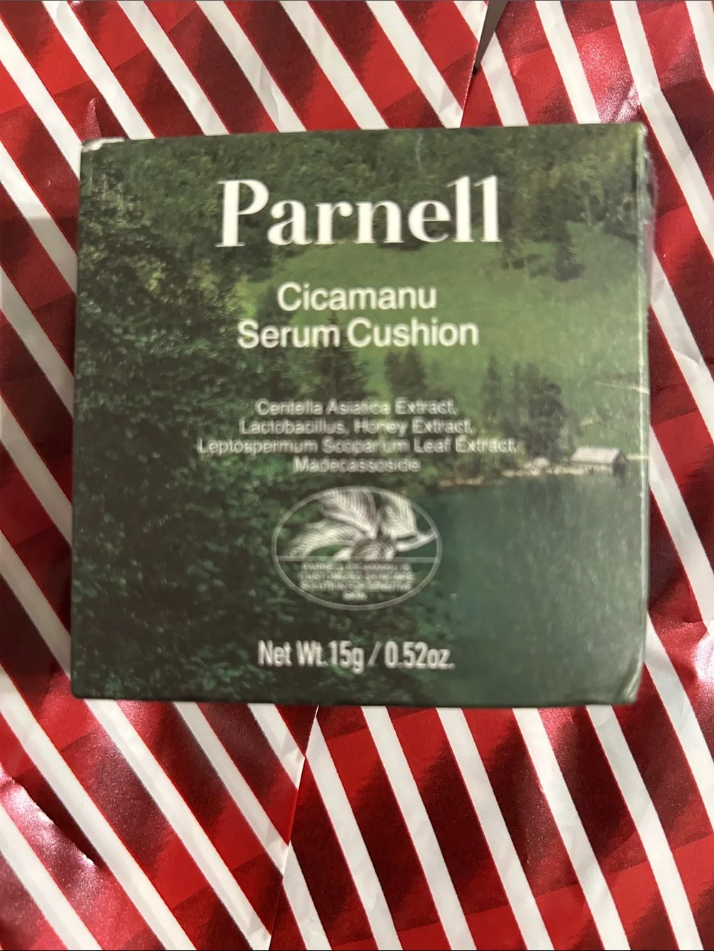 Parnell Cicamanu serum cushion 59N Ebony 0.52fl oz Hydration serum foundation